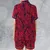 Satin Short-Sleeve Pajamas Set - Z8E6F833 - 2