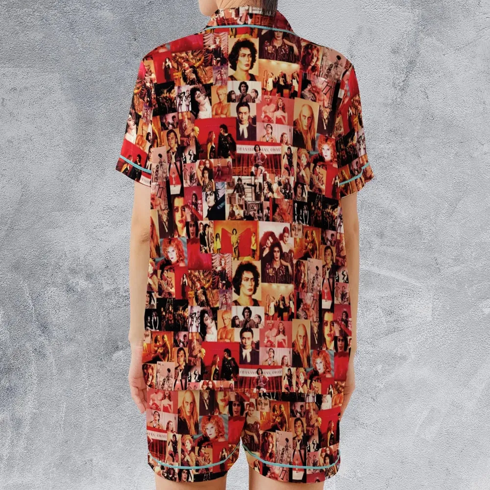 Oh Rocky The Rocky Horror Picture Show Satin Short-Sleeve Pajamas Set - 2