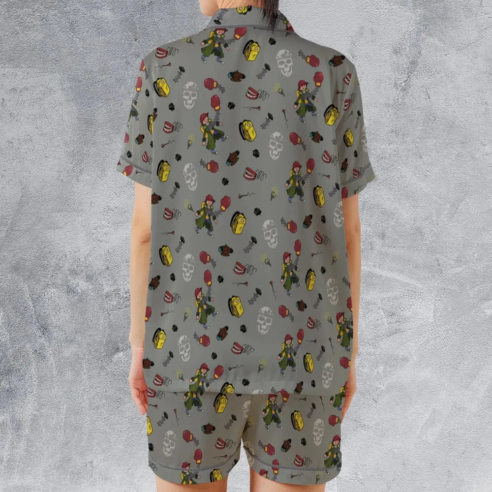 The Goonies Data Invention Satin Short-Sleeve Pajamas Set - 2