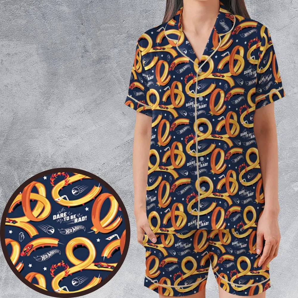 Hot Wheels Satin Short-Sleeve Pajamas Set - 1
