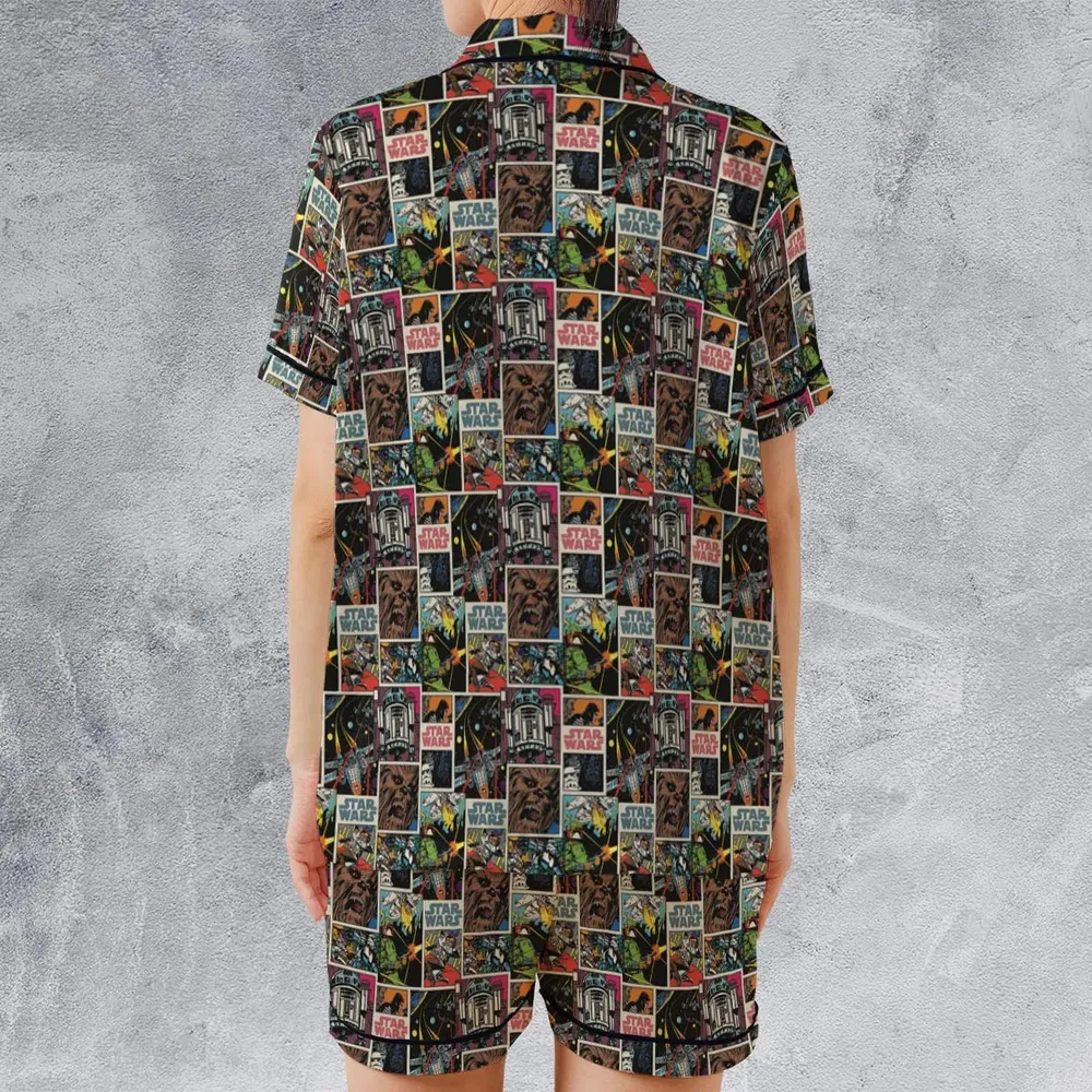Star Wars Comic Satin Short-Sleeve Pajamas Set - 2