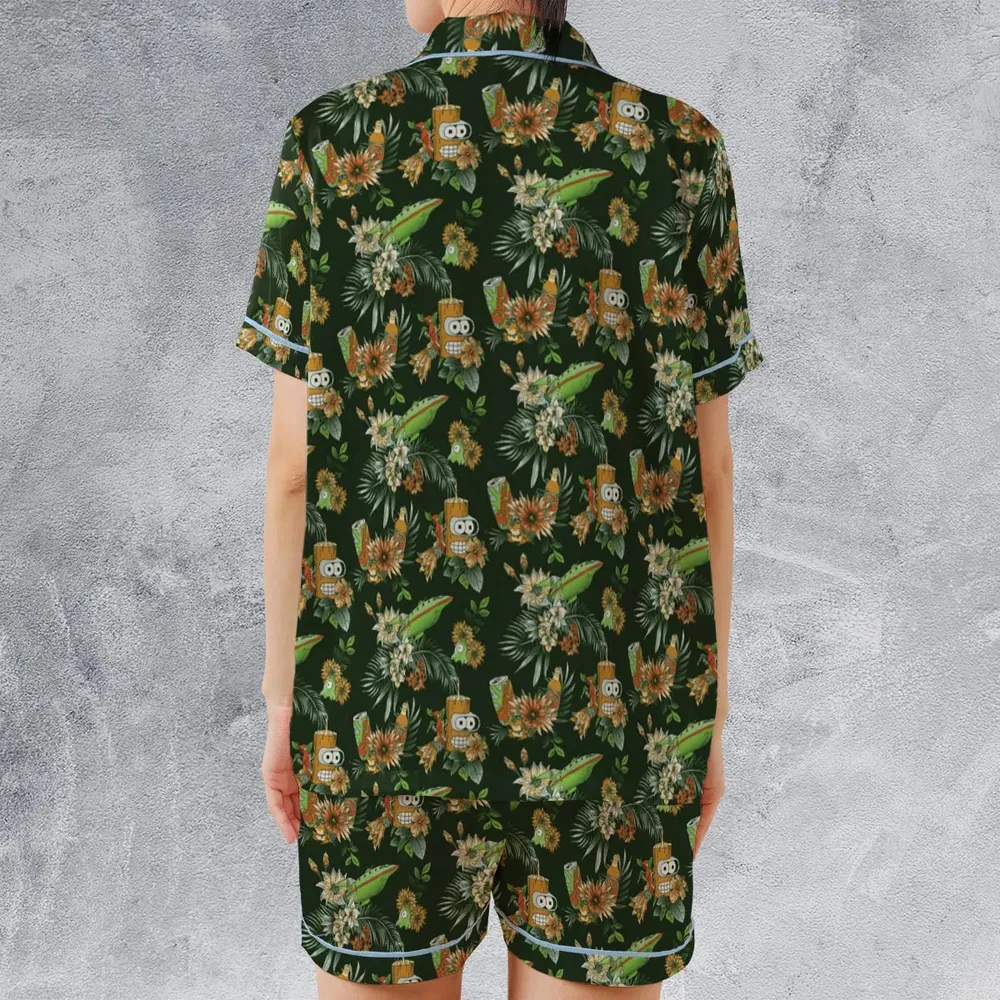 The Year 3000 Bender Futurama Satin Short-Sleeve Pajamas Set - 2