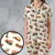 Satin Short-Sleeve Pajamas Set - USG3U2XV - 1