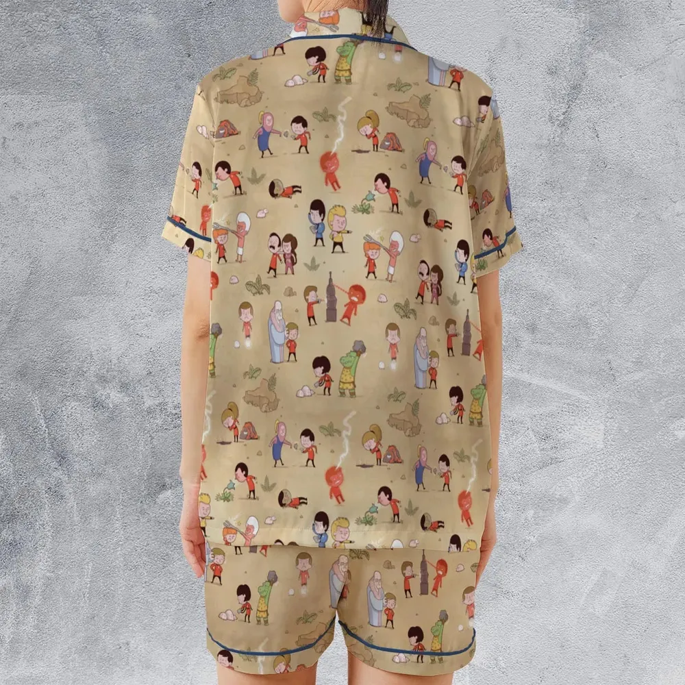 Pyramid America Star Trek Characters Satin Short-Sleeve Pajamas Set - 2