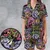 Satin Short-Sleeve Pajamas Set - JDDE65ZD - 1