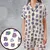 Satin Short-Sleeve Pajamas Set - 459SK3SH - 1