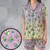 Satin Short-Sleeve Pajamas Set - ZB5VAPCL - 1