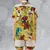 Satin Short-Sleeve Pajamas Set - WDAAYSBT - 2