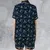 Satin Short-Sleeve Pajamas Set - XQMWK89V - 2
