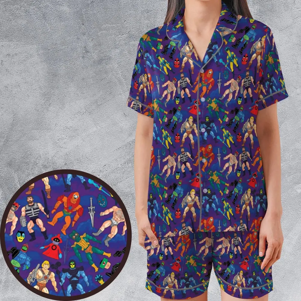 MOTU Figures Satin Short-Sleeve Pajamas Set - 1