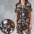 Satin Short-Sleeve Pajamas Set - LV8X9FA6 - 1