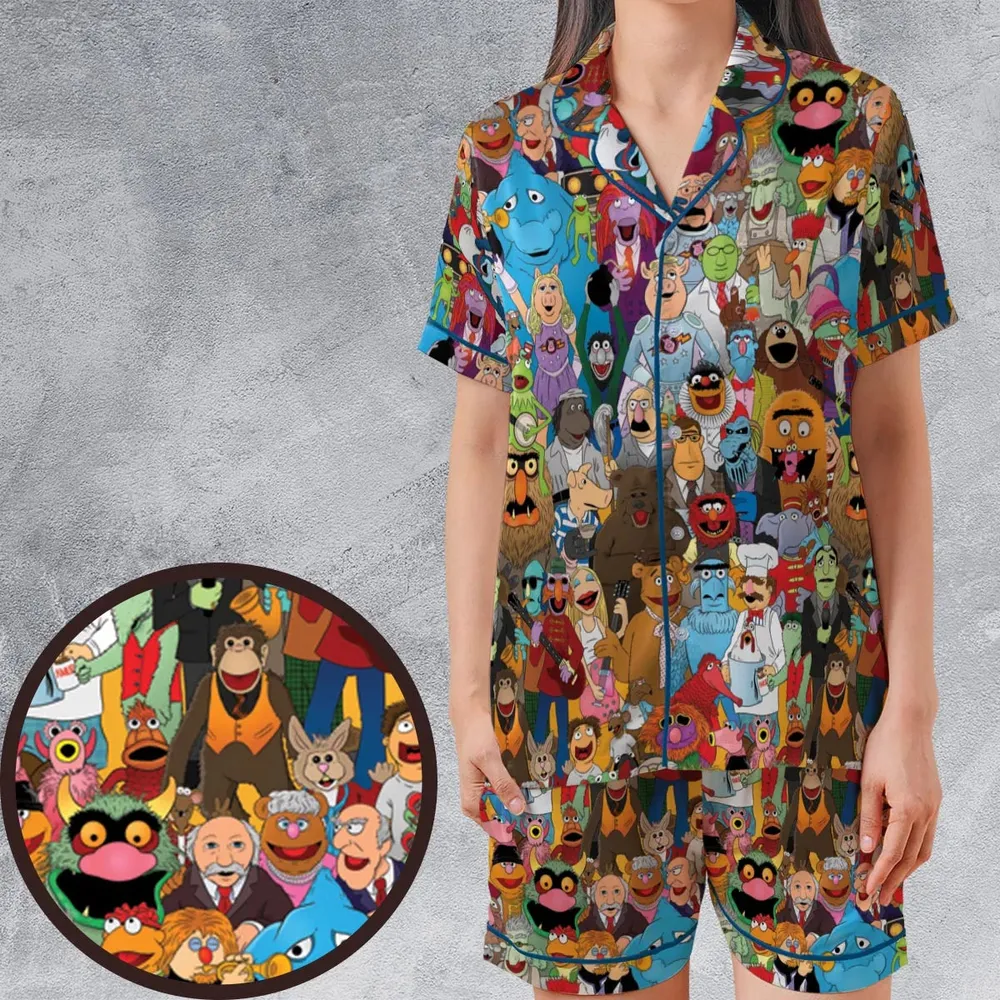 The Great Muppet Jubilee The Muppet Satin Short-Sleeve Pajamas Set - 1