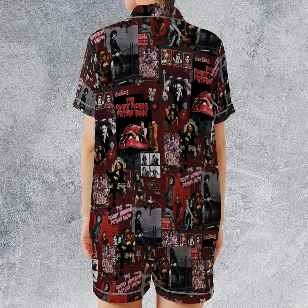 Frank-N-Furter The Rocky Horror Picture Show Satin Short-Sleeve Pajamas Set - 2