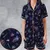 Satin Short-Sleeve Pajamas Set - NKASG5G5 - 1