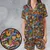 Satin Short-Sleeve Pajamas Set - WK4JYSH1 - 1