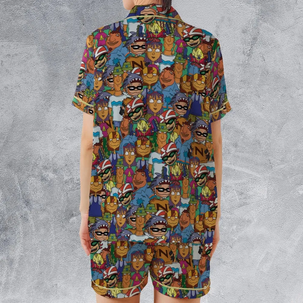 Rocket Power Characters Satin Short-Sleeve Pajamas Set - 2