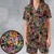 Satin Short-Sleeve Pajamas Set - LPZXJ3BW - 1
