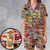 Satin Short-Sleeve Pajamas Set - YM854JME - 1