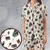 Satin Short-Sleeve Pajamas Set - FTLSHUV7 - 1