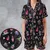Satin Short-Sleeve Pajamas Set - 6JF2ZKXN - 1