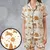Satin Short-Sleeve Pajamas Set - 7HZV3TD8 - 1