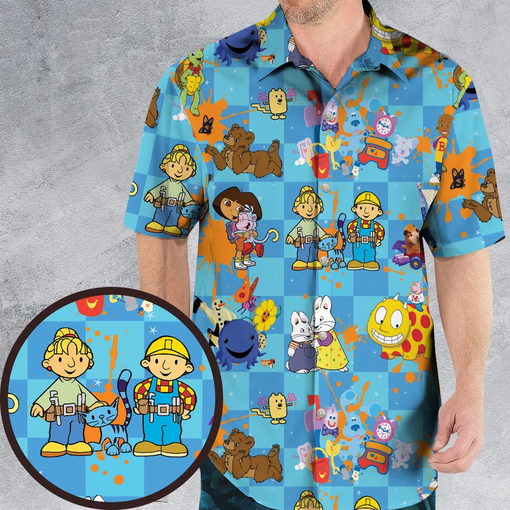 90s cartoon Nostalgic Hawaiian Shirt - 1
