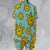Satin Short-Sleeve Pajamas Set - TFFZXUXX - 2