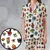Satin Short-Sleeve Pajamas Set - 6ZGR9933 - 1