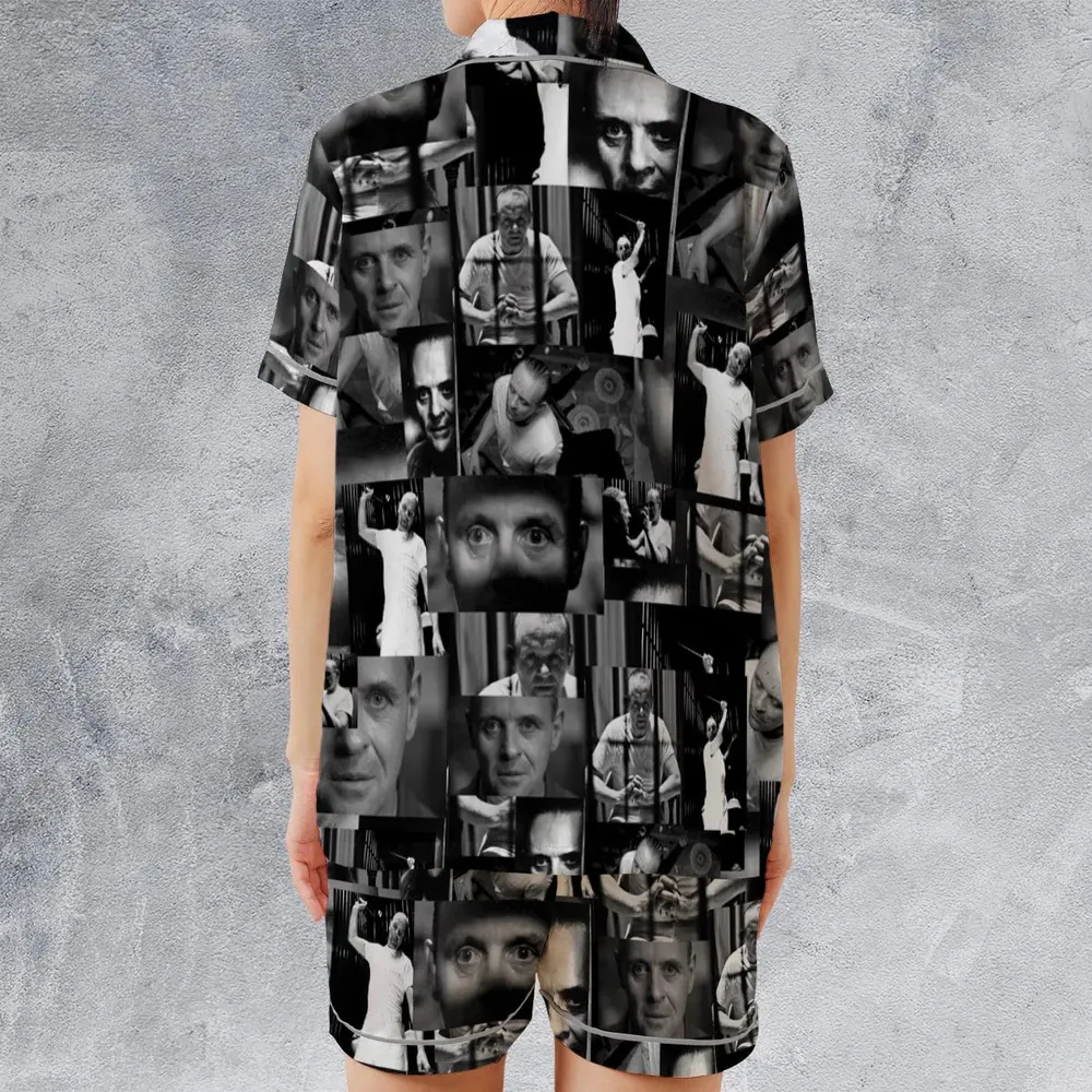 Hannibal Lecter The Silence of the Lambs Satin Short-Sleeve Pajamas Set - 2