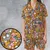 Satin Short-Sleeve Pajamas Set - XSU4J3WE - 1