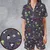 Satin Short-Sleeve Pajamas Set - C58EM8TU - 1