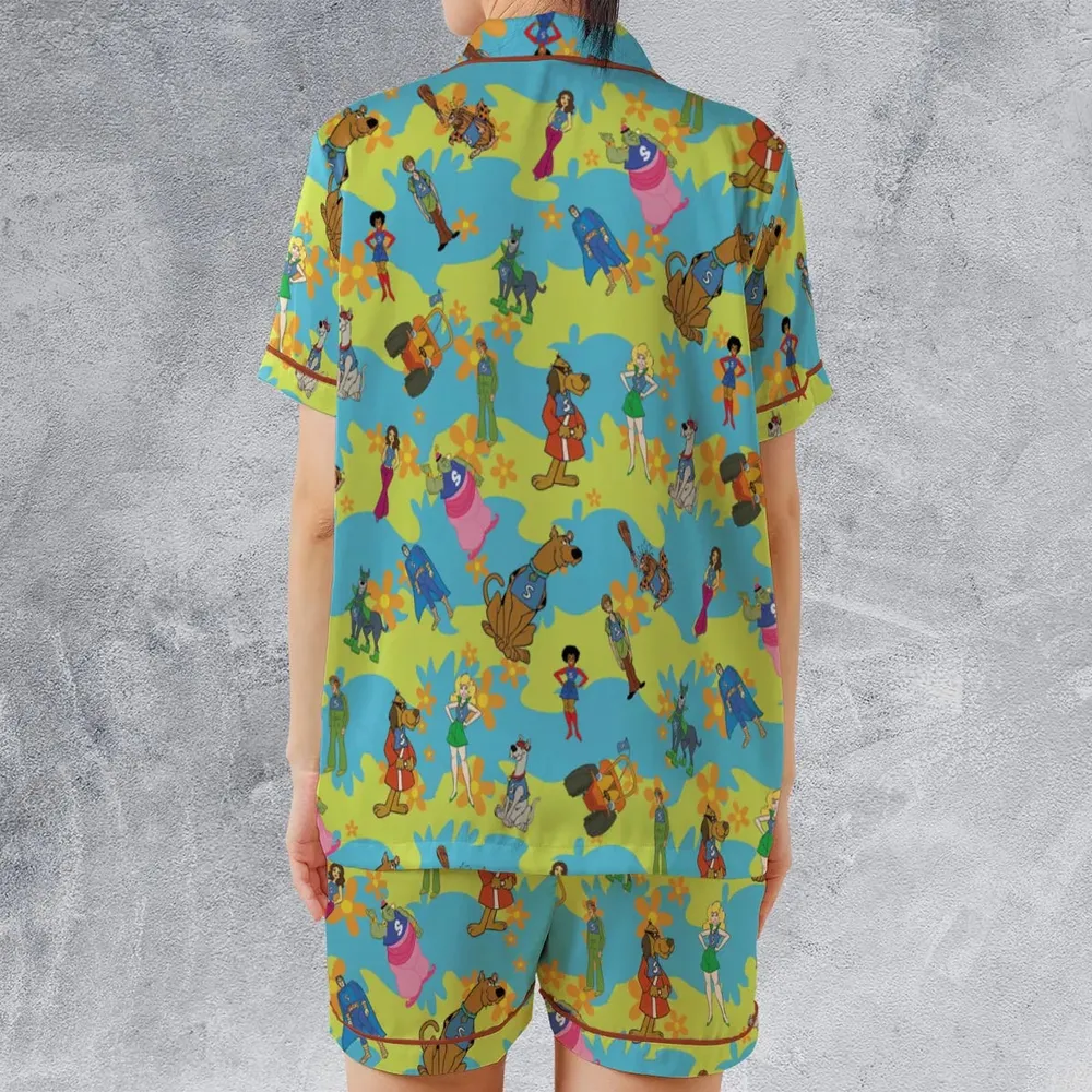 Scooby Gang Scooby Doobies Satin Short-Sleeve Pajamas Set - 2