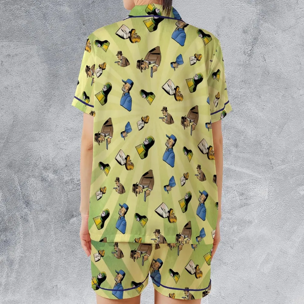 Goons Of '66 DC Comics Satin Short-Sleeve Pajamas Set - 2