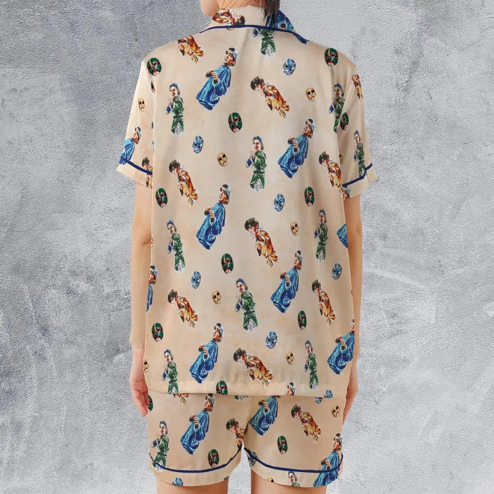 Three Brothers Samuel and Jeffey 3 Ninjas Satin Short-Sleeve Pajamas Set - 2