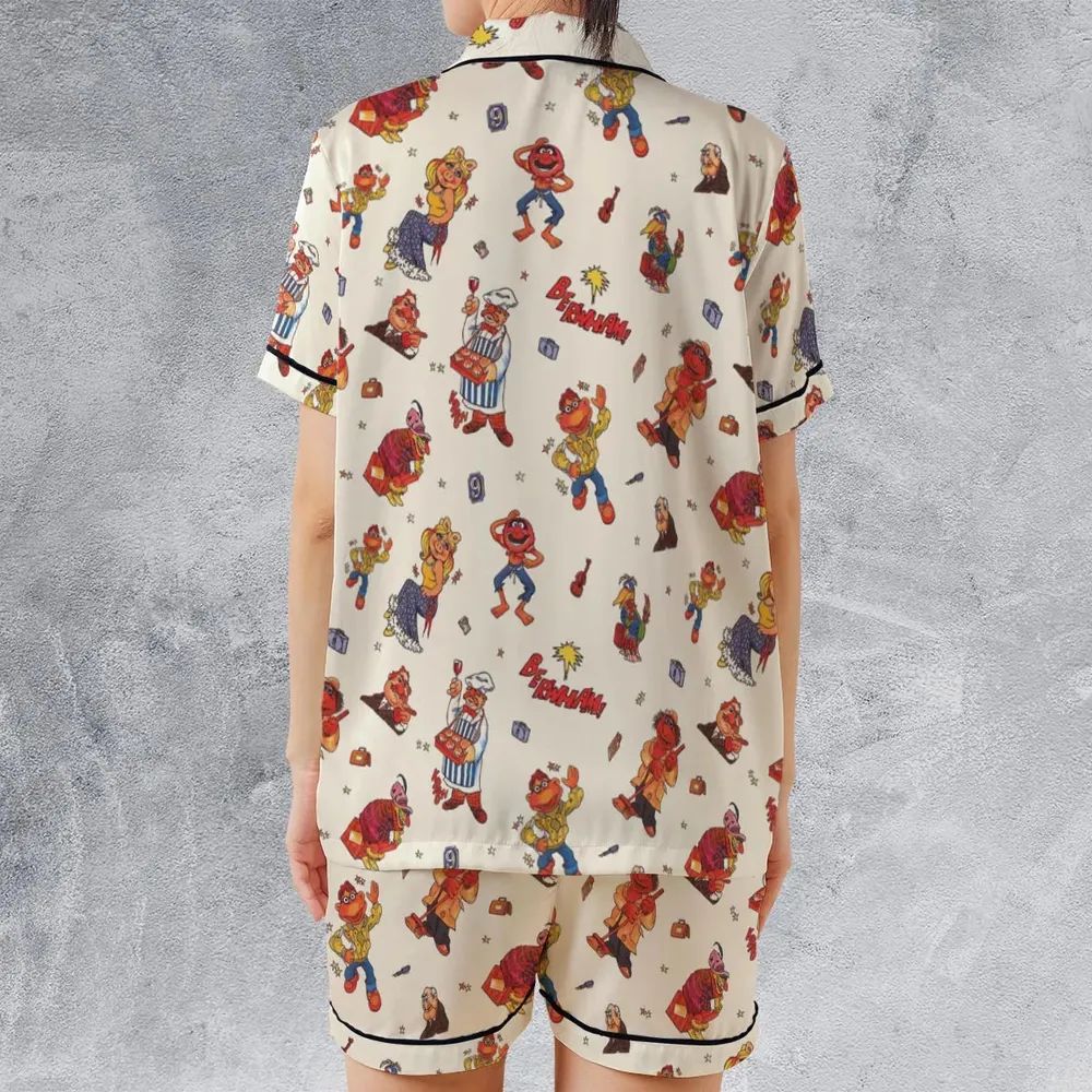 Backstage Inspired The Muppets Satin Short-Sleeve Pajamas Set - 2
