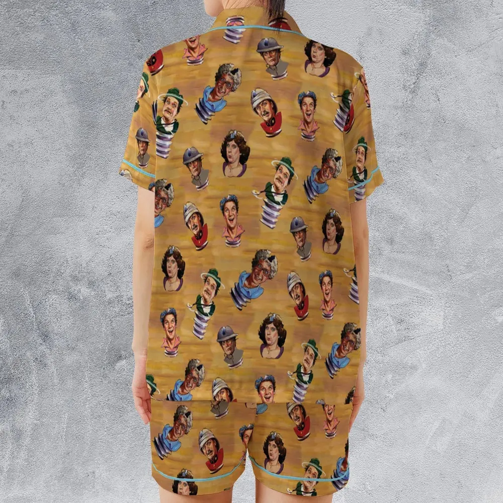The Meaning Of Life Monty Python Satin Short-Sleeve Pajamas Set - 2