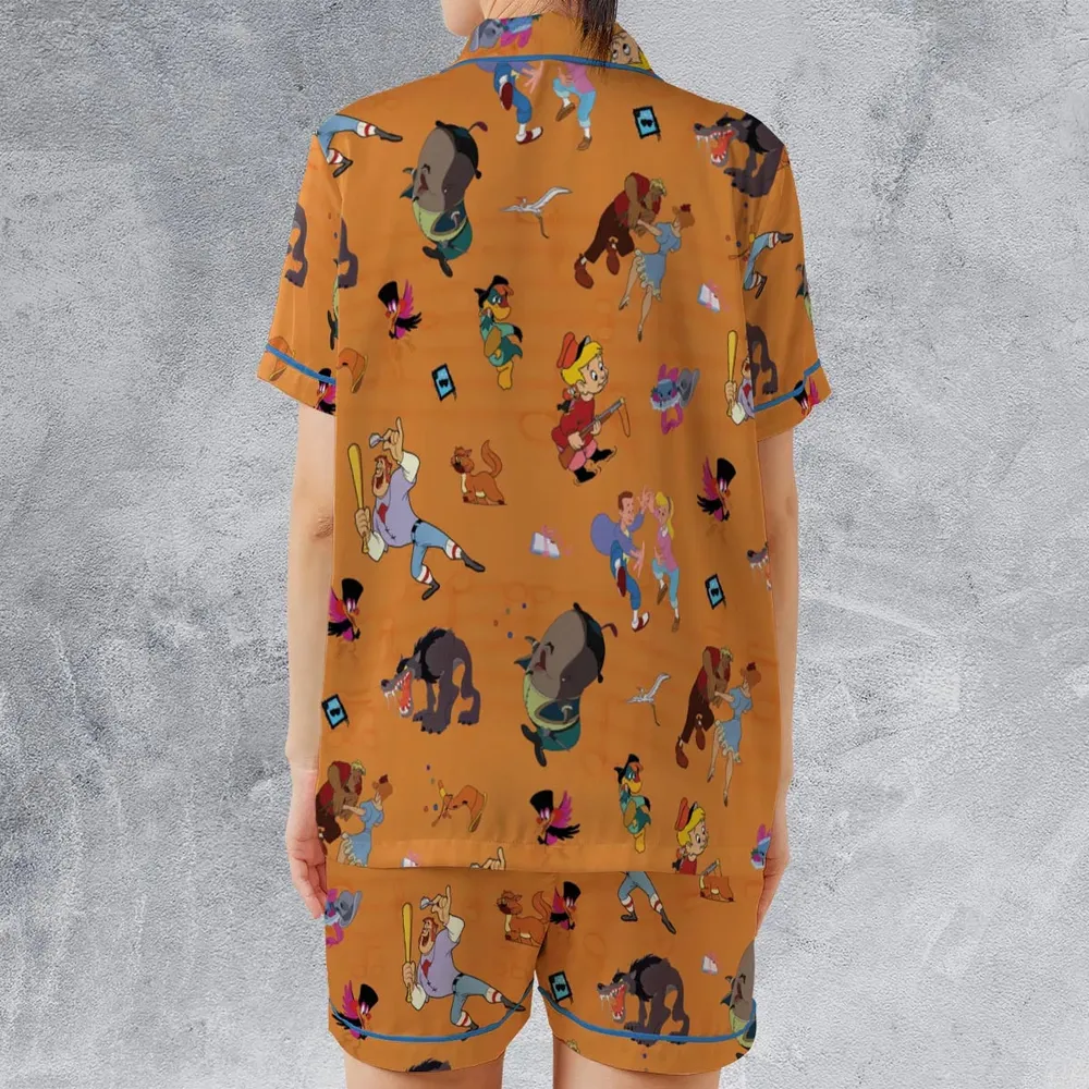 Make Mine Music Characters Satin Short-Sleeve Pajamas Set - 2