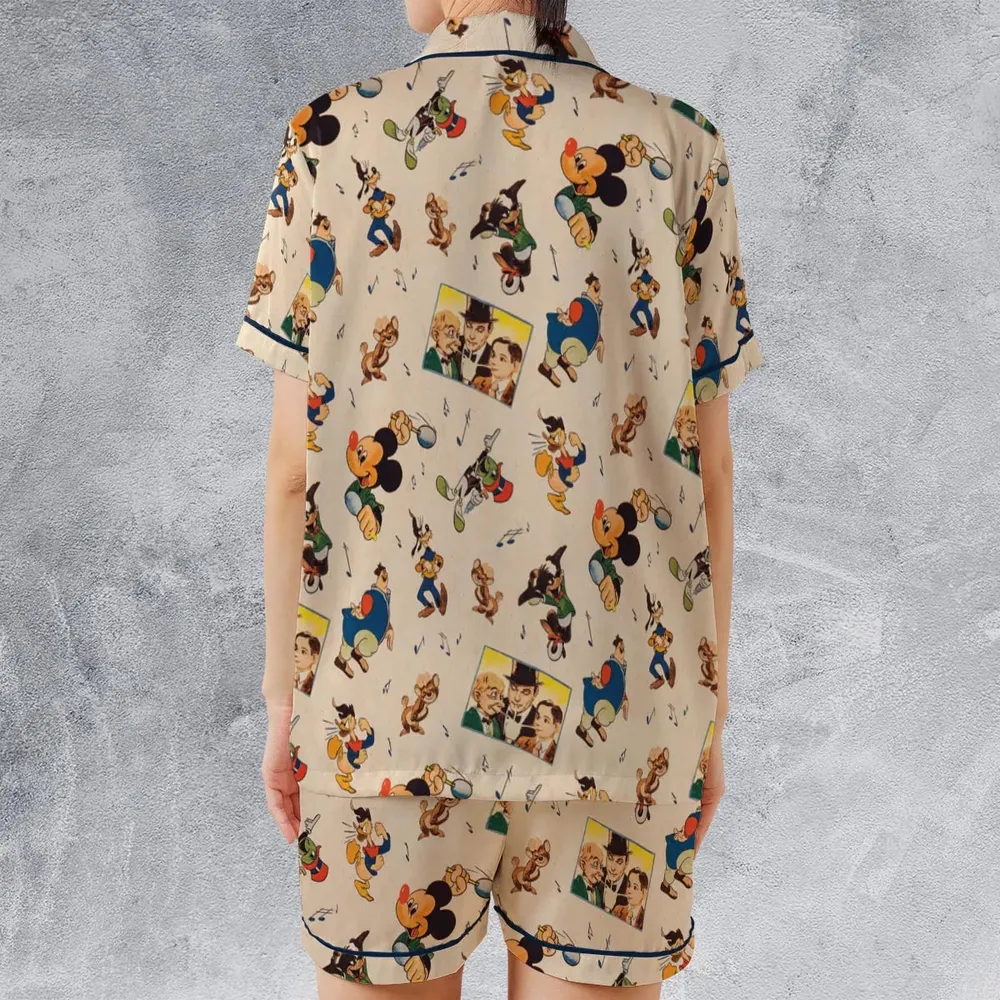 Fun And Fancy Free Characters Satin Short-Sleeve Pajamas Set - 2