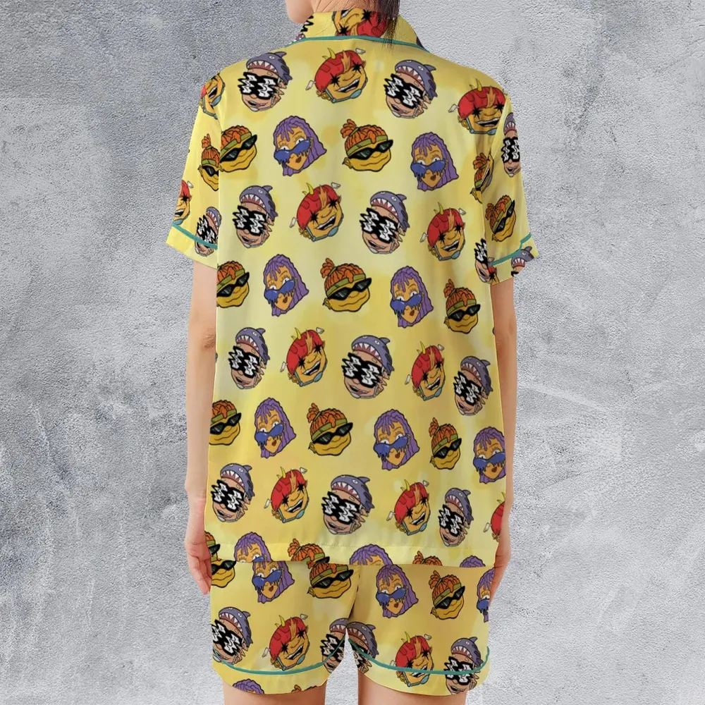 Stay Rad Rocket Power Satin Short-Sleeve Pajamas Set - 2