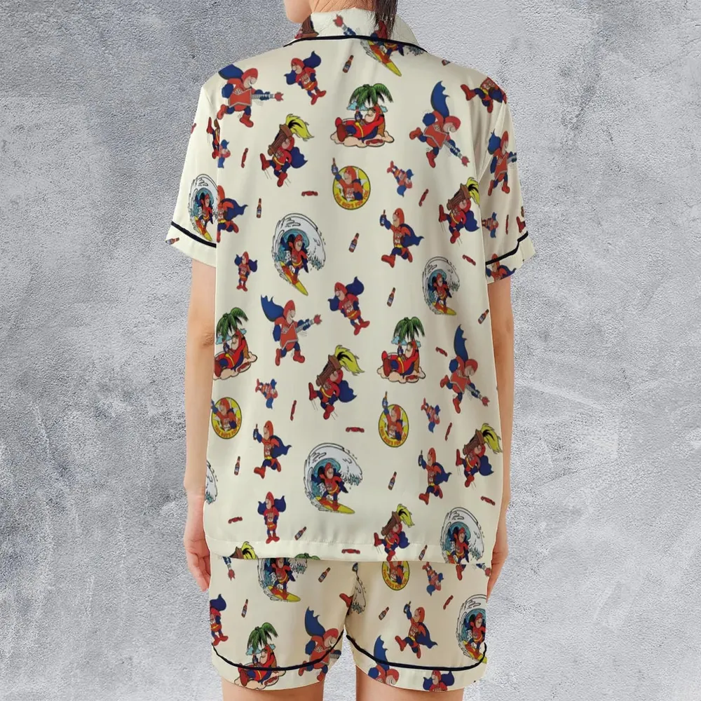 Budweiser Bud Man Satin Short-Sleeve Pajamas Set - 2