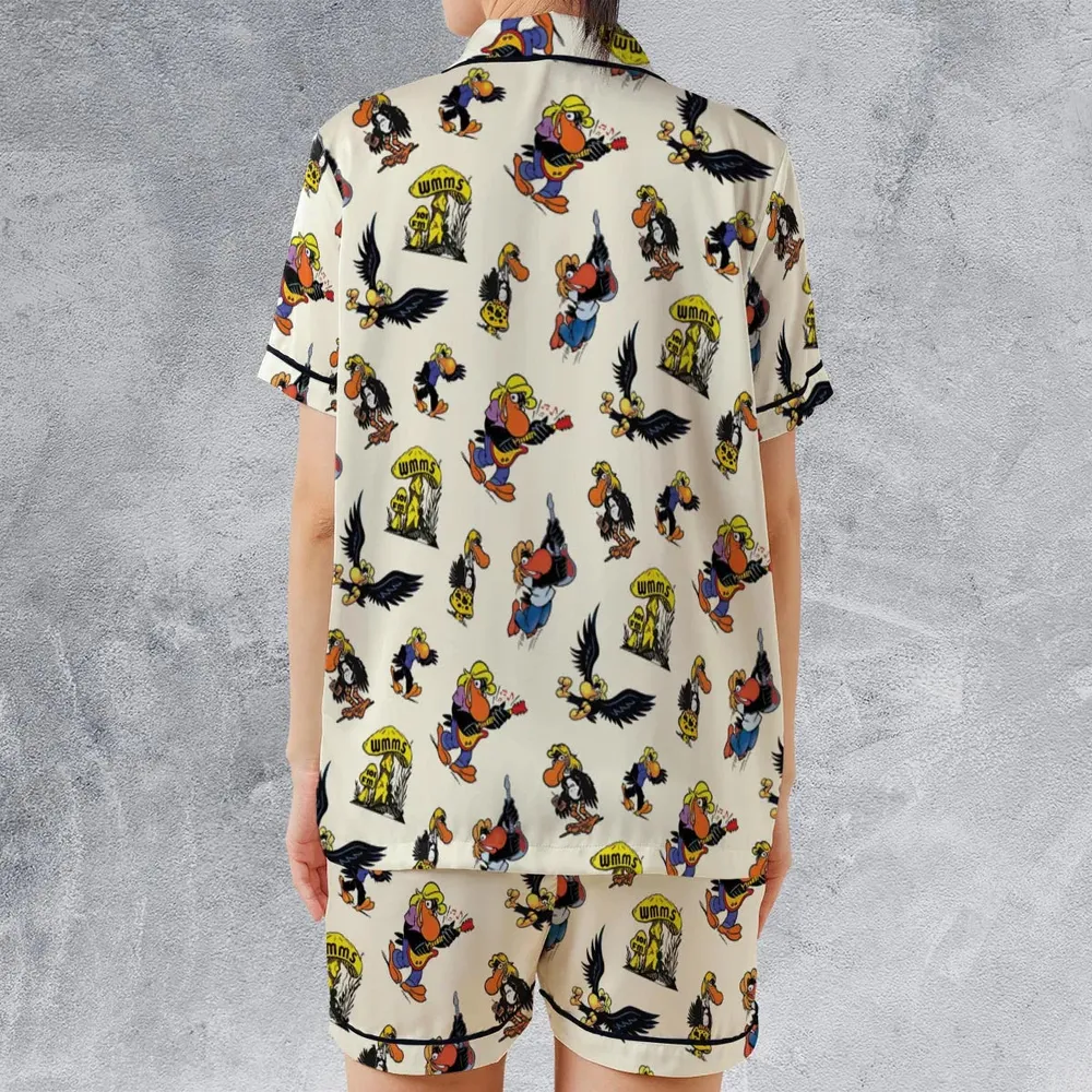 The Rock The Buzzard Satin Short-Sleeve Pajamas Set - 2