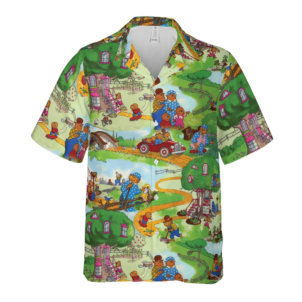 A Big Treehouse Berenstain Bears Hawaiian Shirt - 2