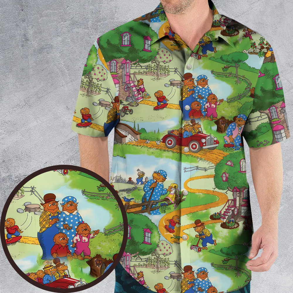A Big Treehouse Berenstain Bears Hawaiian Shirt - 1