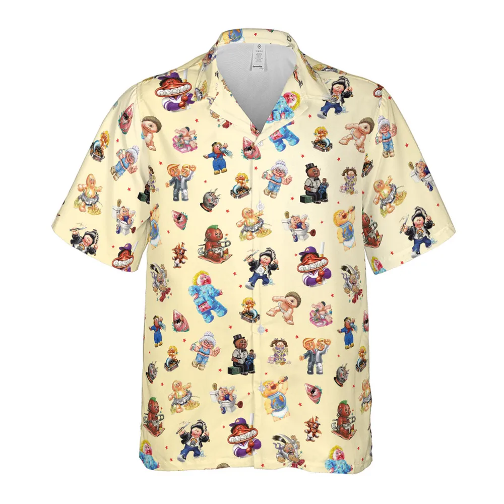 90s Garbage Pail Kids Hawaiian Shirt - 2