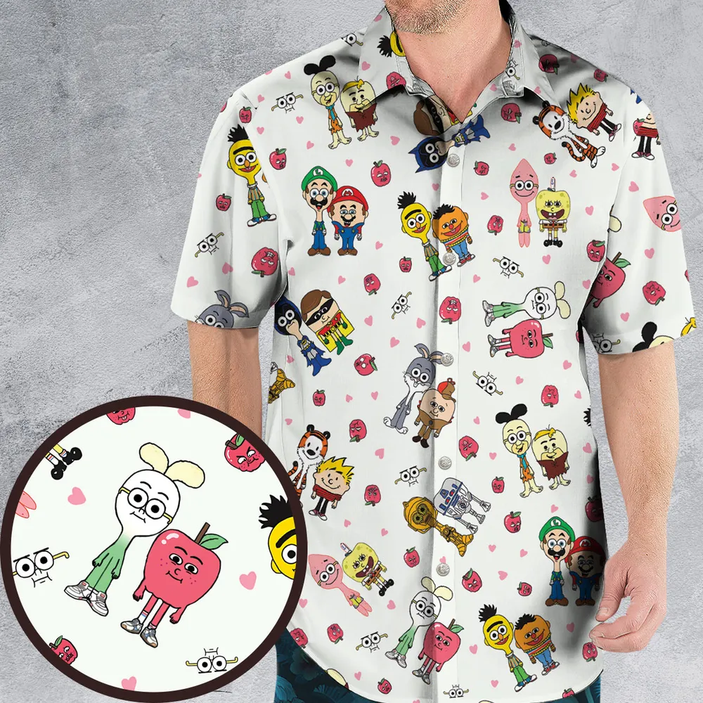 The Many Faces of Apple and Onion Hawaiian Shirt - 1