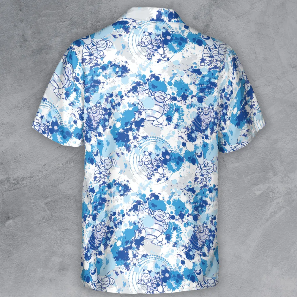 Blastoise Power Button Down Shirt - 3