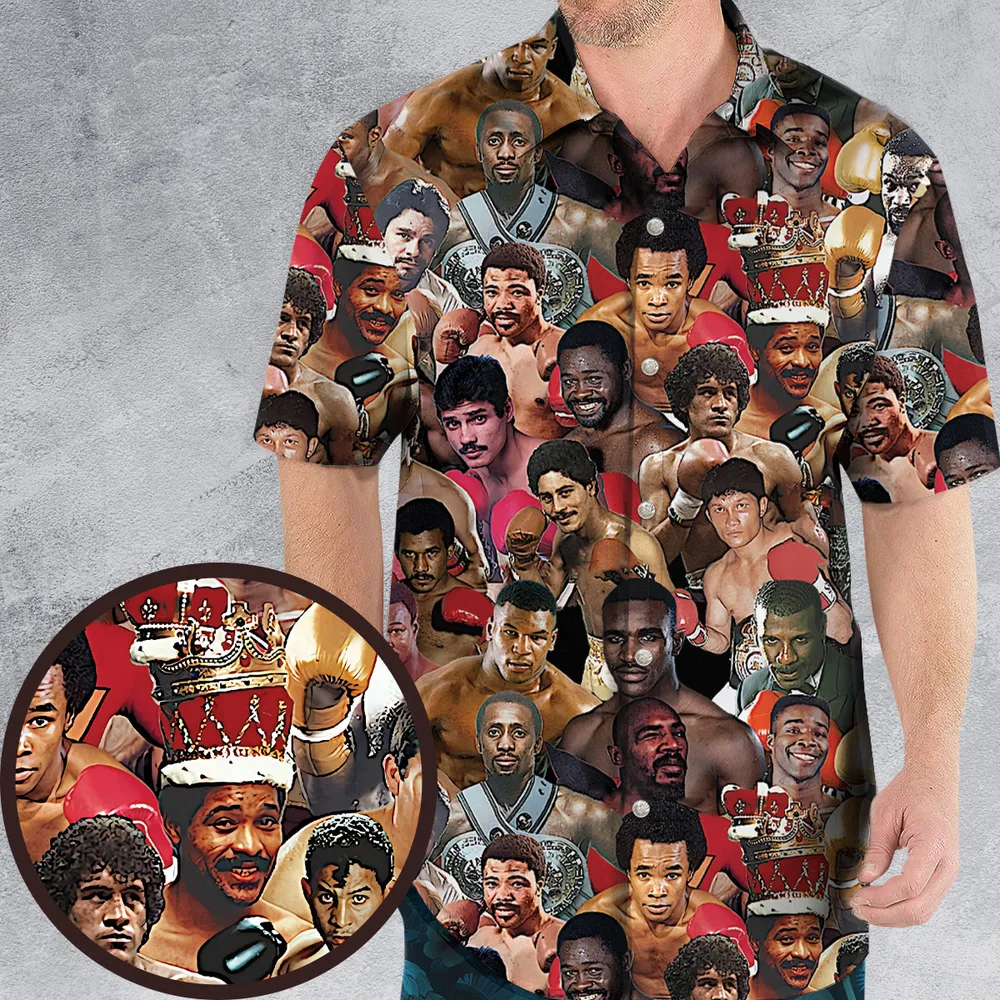 Fight Night Fit Boxing Legends Hawaiian Shirt - 1