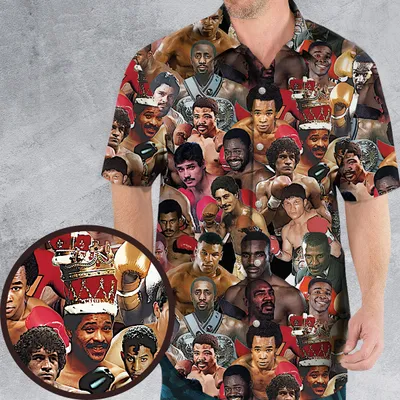 Fight Night Fit Boxing Legends Hawaiian Shirt