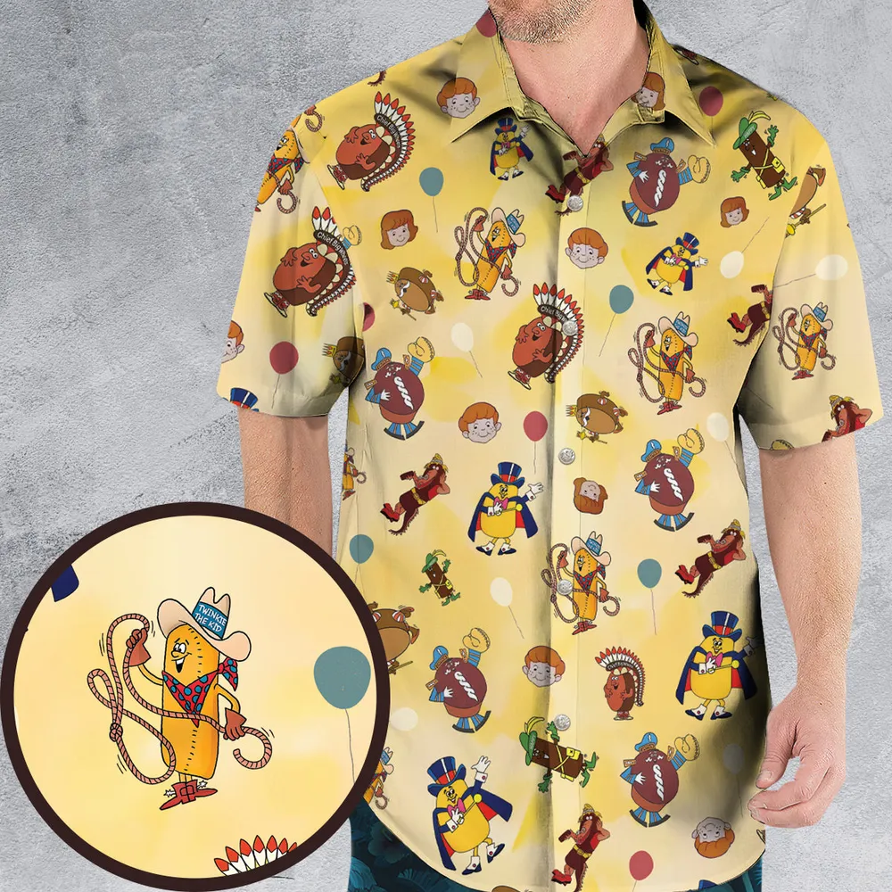 Hostess Gang Mascot Characters Hawaiian Shirt - 1