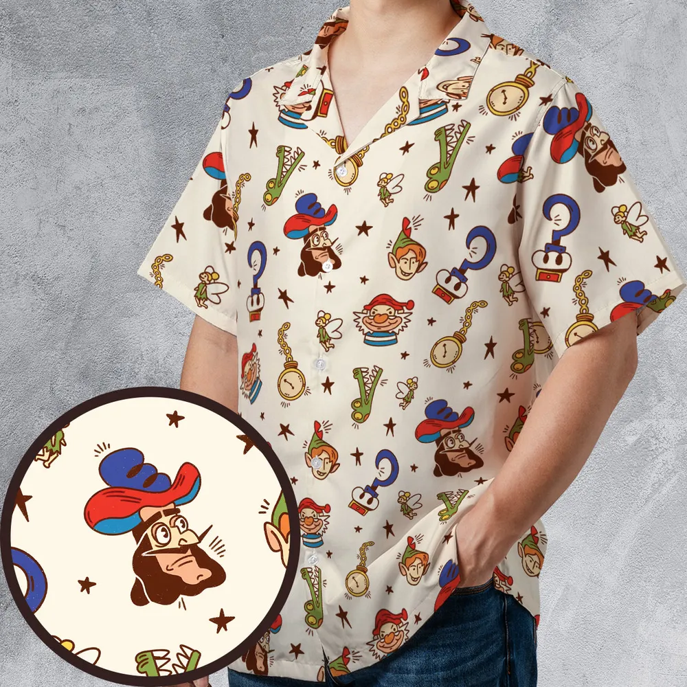 Fly With Pan Peter Pan Hawaiian Shirt - 1